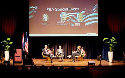 Annual general meeting of the Foreign Bankers' Association with US Fed Chair Powell, President Klaas Knot and Claire Jones of the Financial Times